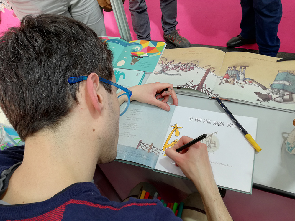 Marco Somà premio andersen 2019 Si può dire senza voce Glifo Edizioni